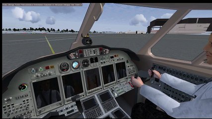 FLIGHTGEAR Cessna CitationX tuto démarrage APU et moteurs