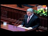 Fjalimi vjetor, Ivanov shmang skandalin e përgjimeve