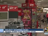 Shoppers rushing to stores for Christmas gifts
