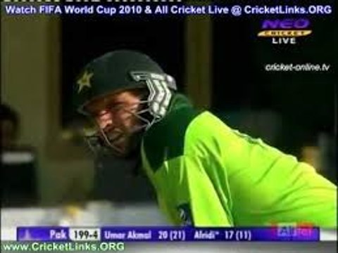 Shahid Afridi 124 (60) - Asia Cup 2010 Pakistan v Bangladesh (Part 01).flv