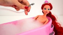 Princess Ariel Bathtime The Little Mermaid Bath Time Disney Princes Barbie Doll House Toy