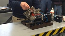 Porsche model engine (scale 1:3) working demonstration