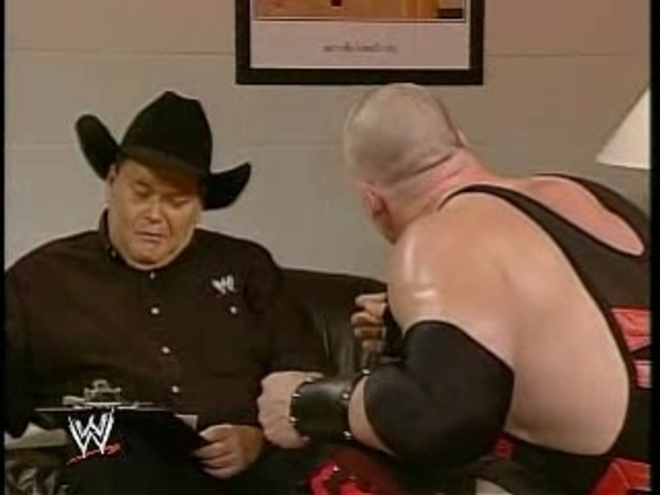 Kane lights Jim Ross on Fire