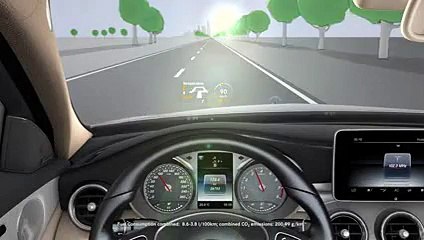 Mercedes-Benz TV - C-Class - Head-up display.