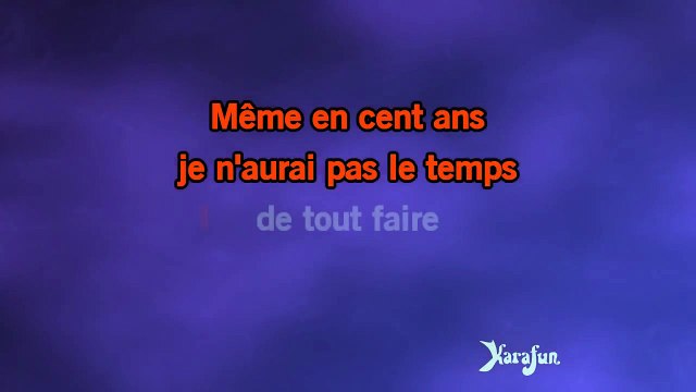 Karaoké Je naurai pas le temps - Michel Sardou *