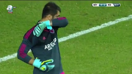 Mehmet Akyüz Goal Mersin 0-2 Rizespor Group D - 22.12.2015