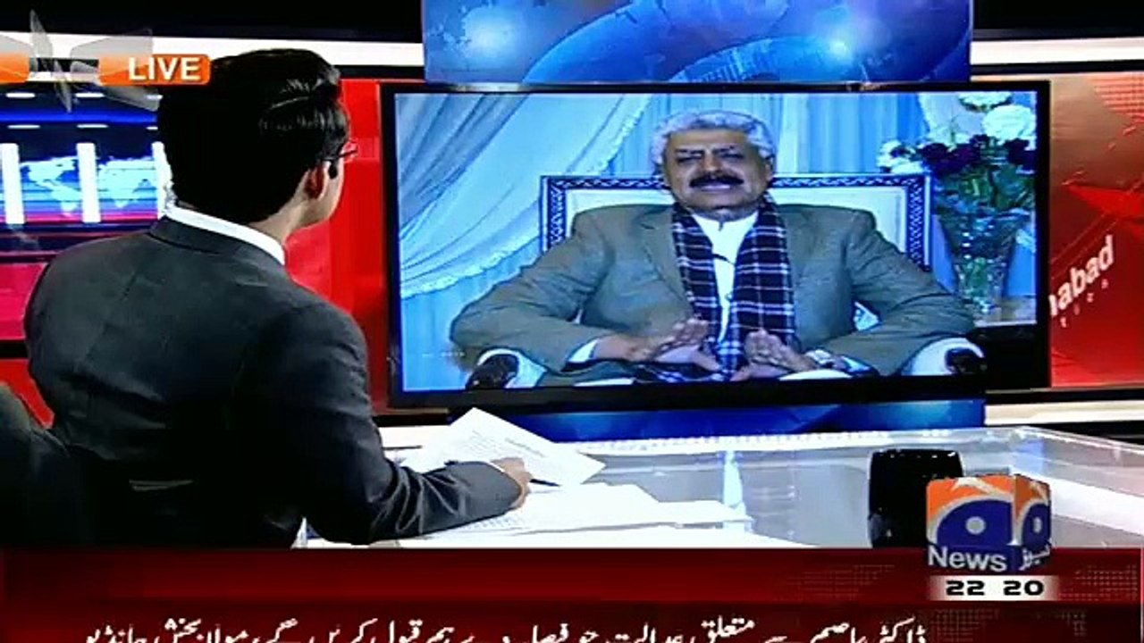 Aaj Shahzaib Khanzada Kay Saath 22nd December 2015 on GEO News