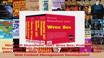 Microsoft SharePoint 2007 Wrox Box Professional SharePoint 2007 Development Real World PDF