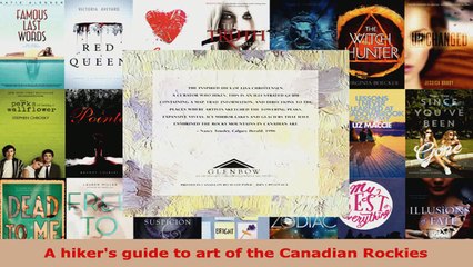 Read  A hikers guide to art of the Canadian Rockies EBooks Online