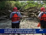 Encuentran los cuerpos de jóvenes desaparecidos en río Guayas