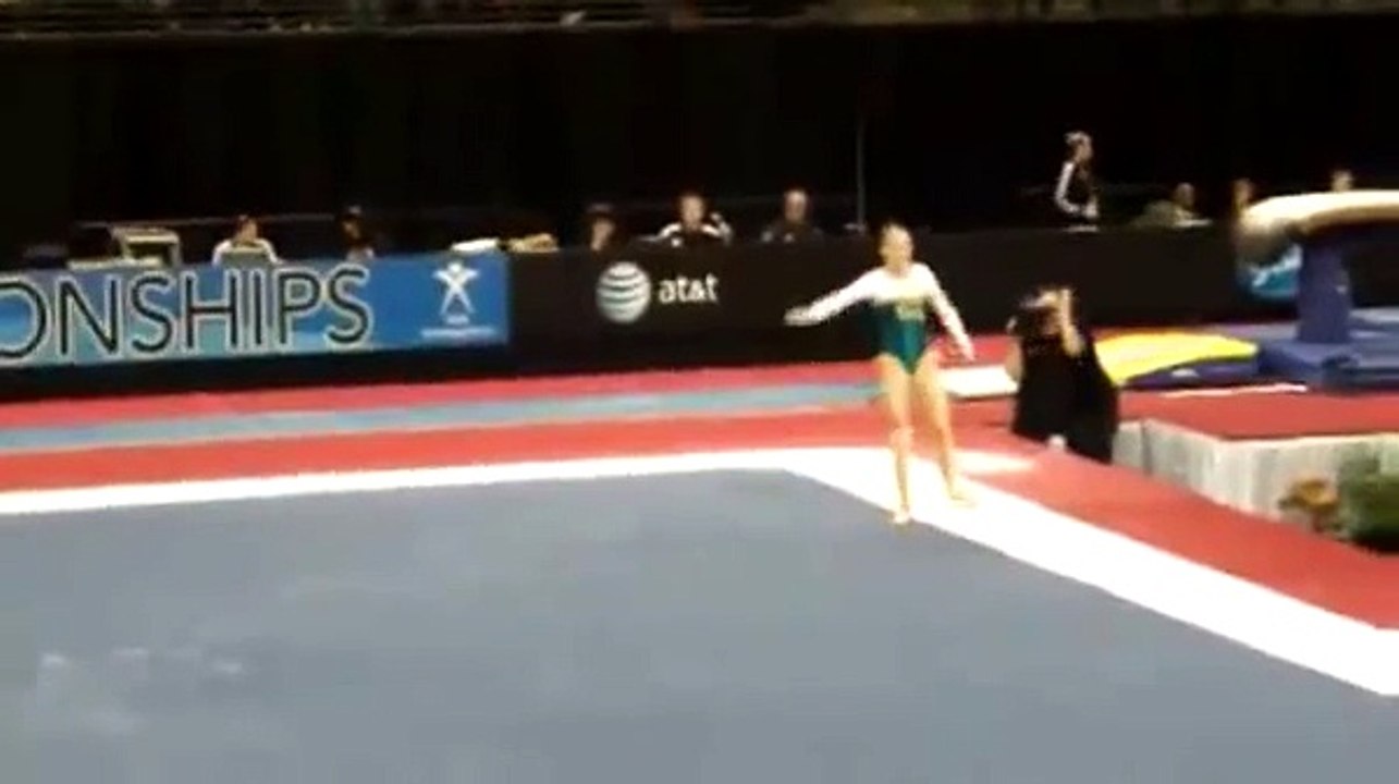 Gymnast Girl Painful Leg Break