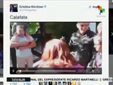 Reciben afectuosamente a Cristina Fernández en Calafate