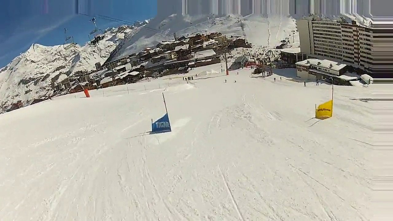 Slalom parallèle à Tignes le Lac