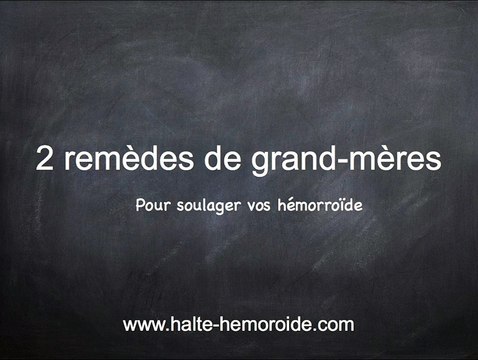 2 remedes de grand -mère
