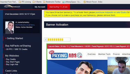 كيفية شراء باقات اعلانية والربح منها في ترافيك مونسن