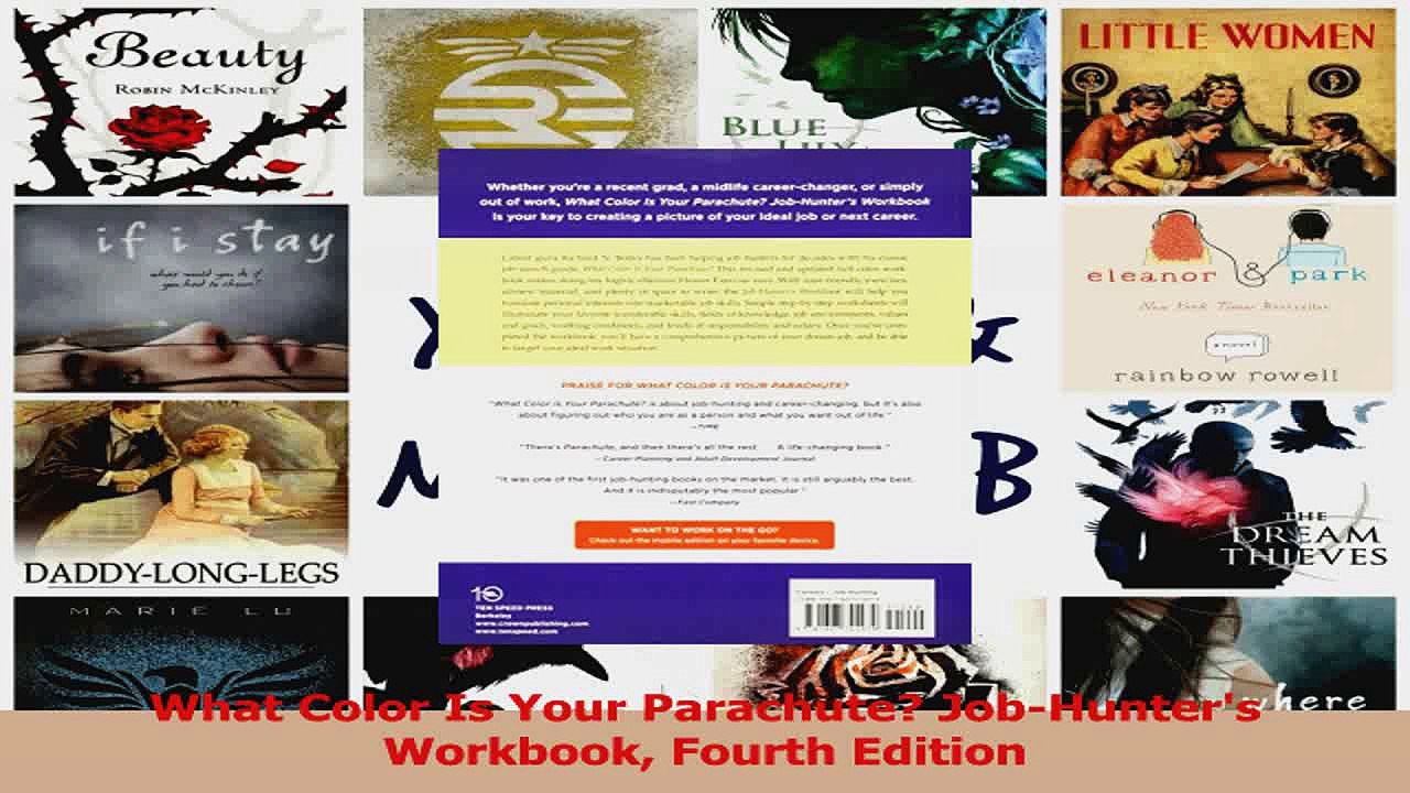 What Color Is Your Parachute JobHunters Workbook Fourth Edition Download
