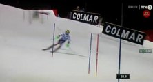 Un drone chute à côté du skieur Marcel Hirscher