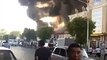 Крупный пожар в Туркестане (видео)