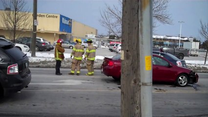 La scène de lAccident sur Welland Ave.
