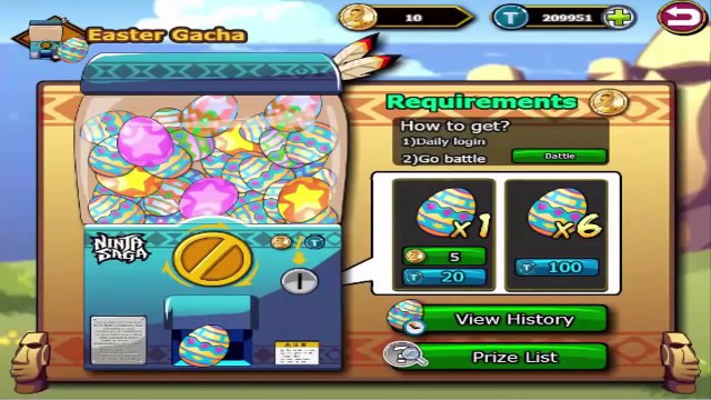 Ninja Saga Spending 15300 Tokens Easter Gacha [ NO HACK ] 2015