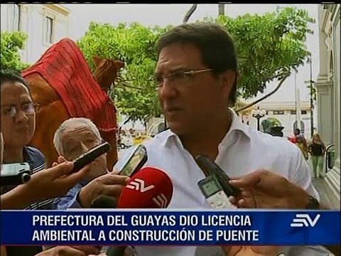 Prefectura del Guayas entregó licencia ambiental para construcción de puente en Samborondón