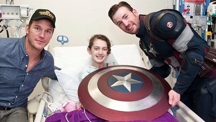 Chris Evans Dresses as Captain America for Seattle Childrens Hospital