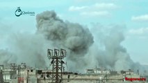 21.11.2015. Сирия, Хама. Мощный авиаудар по боевикам / Syria, Hama. air strike on militant