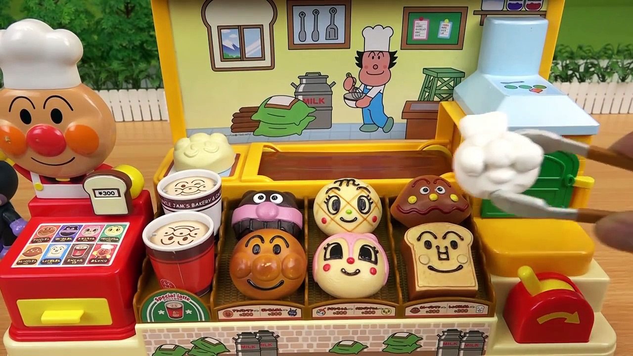 アンパンマンおもちゃアニメ なかよしパンセット2 やきたてパン工場deあそぼう！ Anpanman Toys Bread Factory
