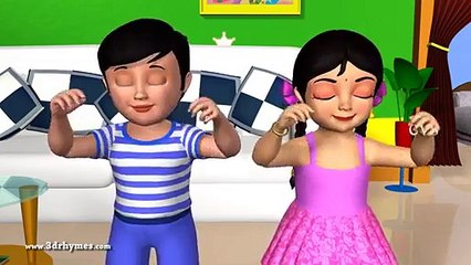 Learn Body Parts Song 3D Animation English Nursery rhyme for children