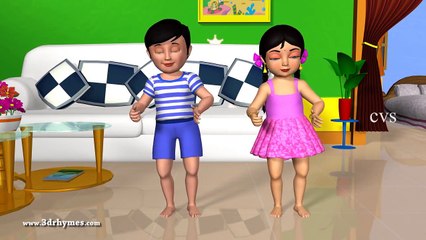 Learn Body Parts Song 3D Animation English Nursery rhyme for children
