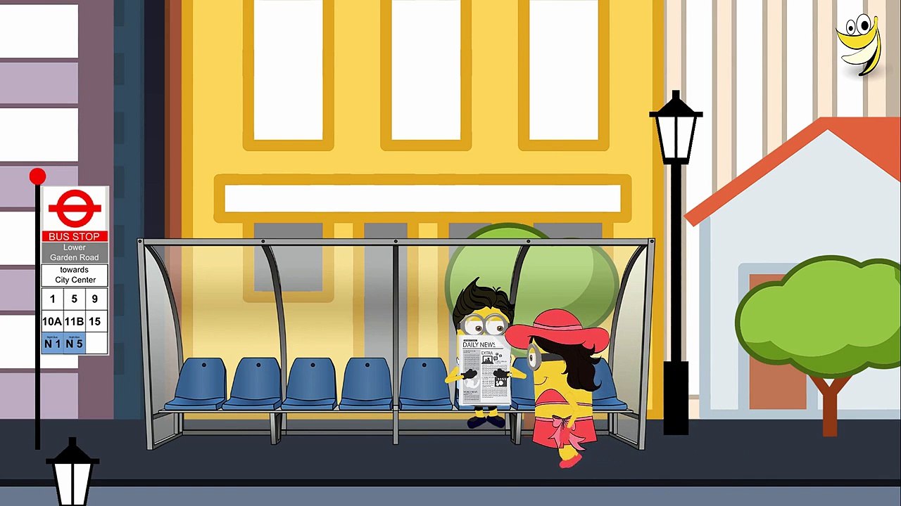 Minions How I Met Your Banana ~ Picking Up Cafe Girl Funny Cartoon (HD)