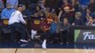 LeBron James Crushes and Lands on Blonde Lady (Jason Days Wife) | Cavs vs Thunder | 2015-