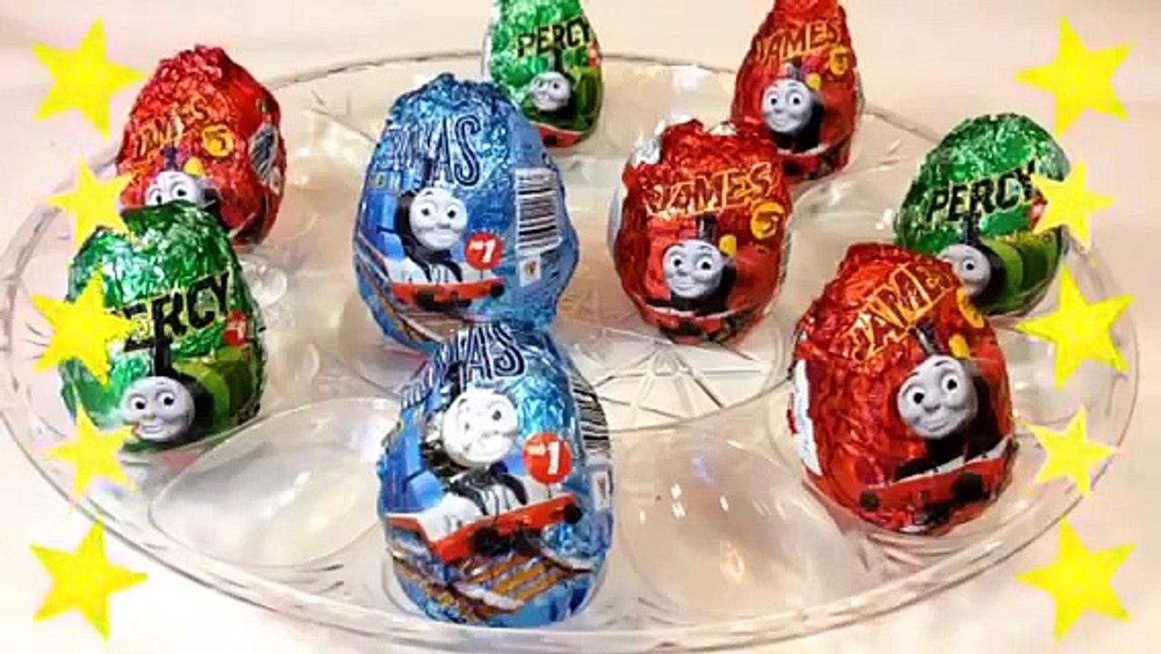 Thomas and Friends Train Thomas, Percy, James Surprise Eggs better than Kinder Eggs Please
