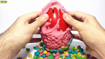 dippin dots Giant Play Doh Dippin Dots Surprise Egg Frozen Mickey Mouse Spiderman Masha And Bear