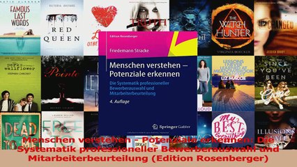 Download Video: Download  Menschen verstehen  Potenziale erkennen Die Systematik professioneller Bewerberauswahl PDF Online