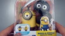 Minions Build A Minion Pirate/CRO Minion Deluxe Figure Toy Review Unboxing