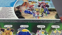 Imaginext Power Rangers Full Set 6 Ranger Figures & Power Blaster Toy Review Unboxing Fisher Price