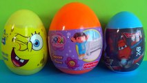 SPONGEBOB Nickelodeon Squarepants egg surprise DORA The Explorer Disney Pixar PLANES!