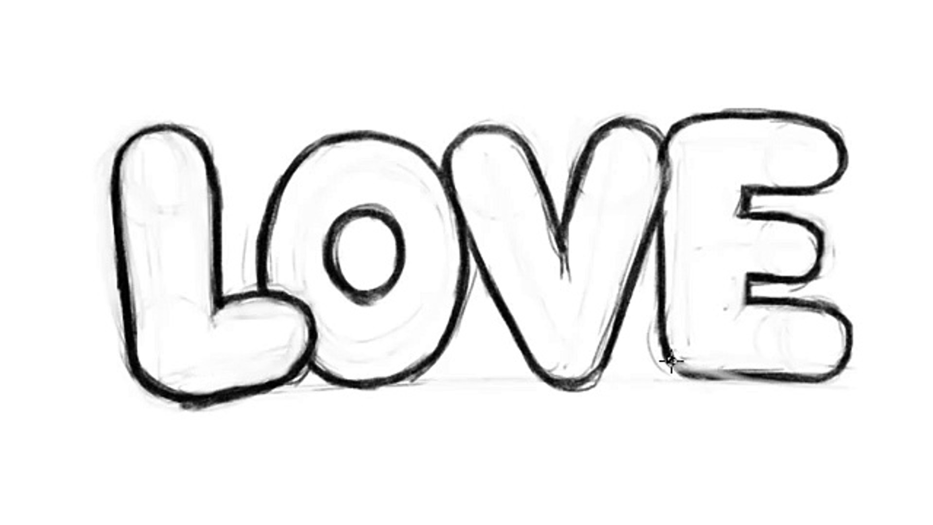 how to draw graffiti letters love