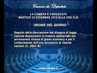 Roma - Camera - 17^ Legislatura - 542^ seduta (22.12.15)