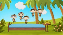 Çocuk Şarkıları 2015 - 5 Küçük Maymun Çocuk Şarkısı ( five little monkeys jumping on the bed)