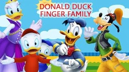Disney Donald Duck Finger Family Nursery Rhymes Song for Children
