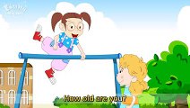 Lesson 1_(A)How old are you- - How old - Age - Cartoon Story - English Education - for kids