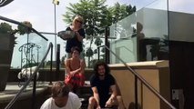 Lena Headey, Kit Harington & Nikolaj Coster Ice Bucket Challenge