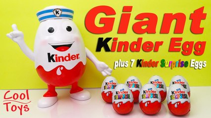 Giant Kinder Surprise Egg plus 7 Kinder Surprise Eggs by CoolToys