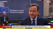 Uhr-Ankunft In Brüssel Verhandeln, Großbritanniens EU-Beziehung