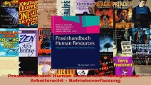 Lesen  Praxishandbuch Human Resources Management  Arbeitsrecht  Betriebsverfassung Ebook Frei