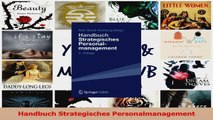 Lesen  Handbuch Strategisches Personalmanagement Ebook Frei