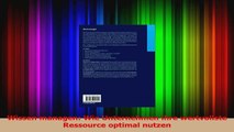 Lesen  Wissen managen Wie Unternehmen ihre wertvollste Ressource optimal nutzen PDF Frei