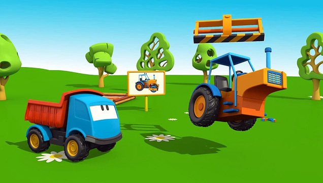 Meraklı kamyon Leo ve asfalt silindiri - eğitici çizgi film - Türkçe dublaj Çizgi Film izl